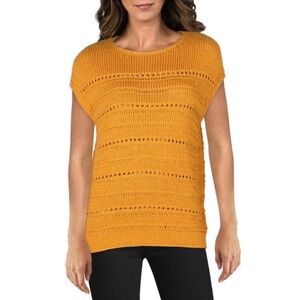 Lafayette 148 New York Beige Textured Knit Business Casual New Designer Top Sz L